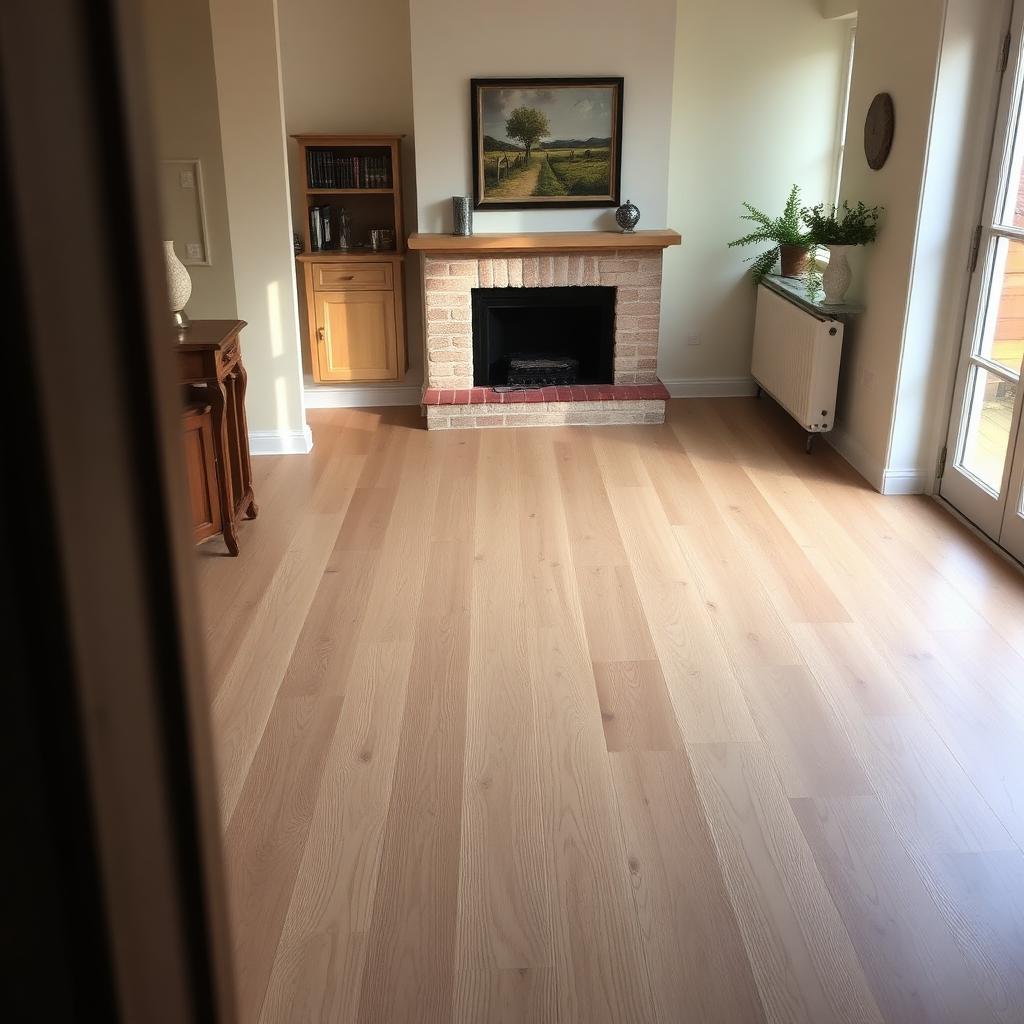 Salon, stratifié chêne clair