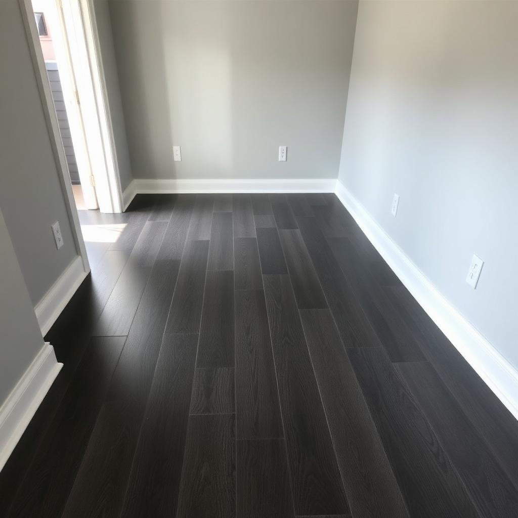 Chambre, stratifié gris foncé